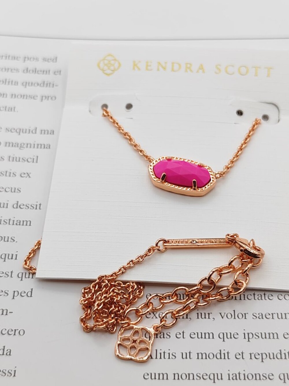 Kendra Scott rose Gold Necklace